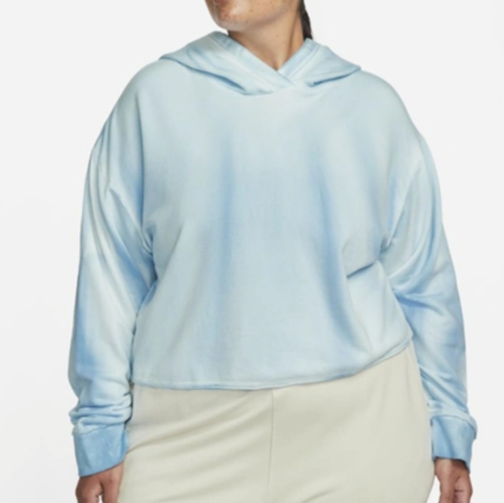 NWT Women's Plus size Nike Yoga crop hoodie